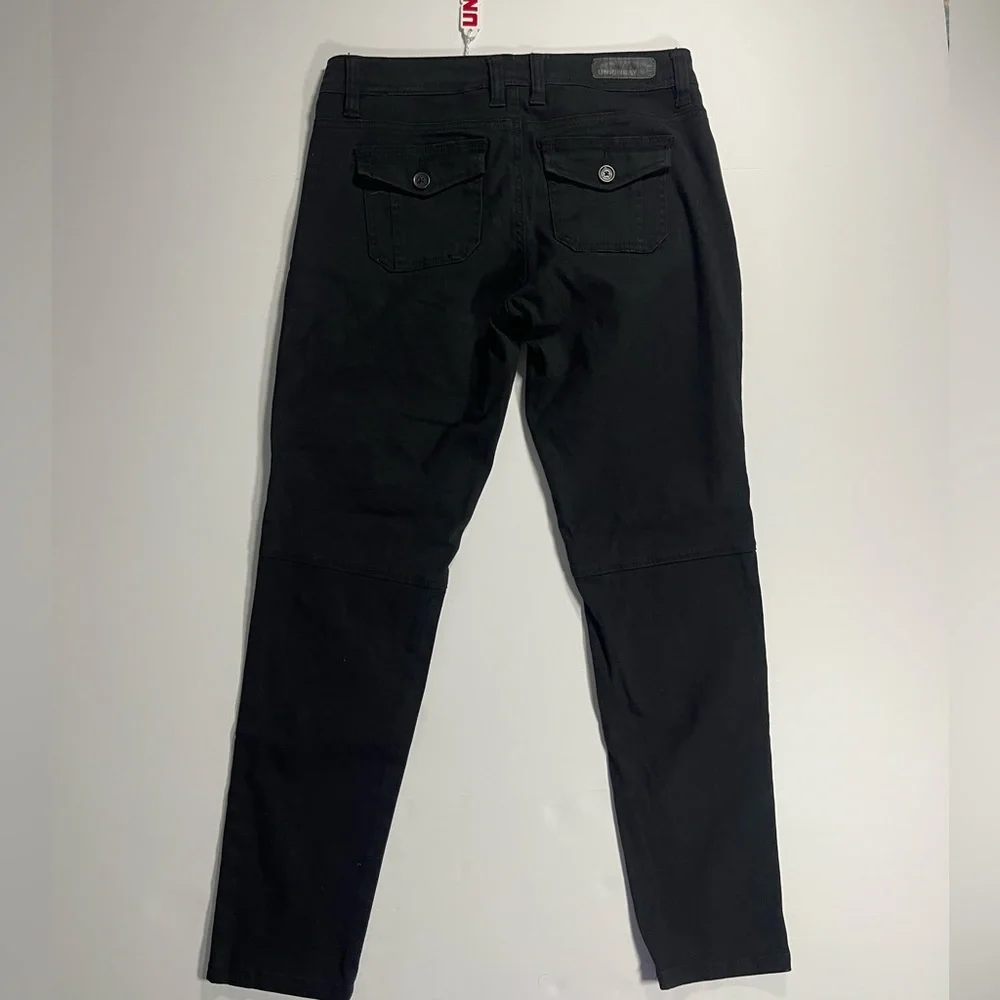 UnionBay Cargo Pants Womens Juniors Size 3 Blaire Black Tapered Leg Zip Pockets - Picture 13 of 16